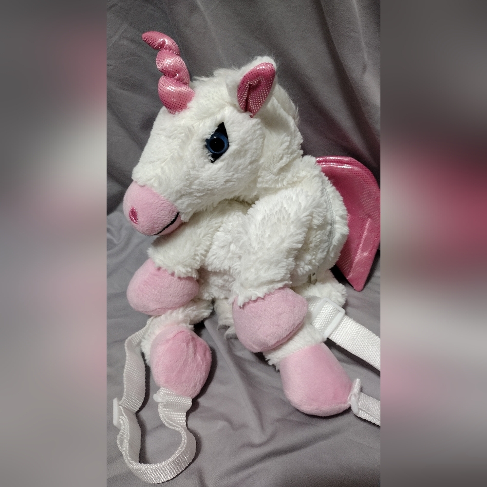 Stuffed unicorn backpack
